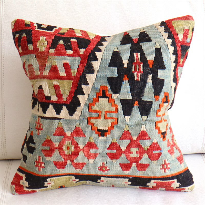 【15%OFFクーポン対象】オールドキリム クッションカバー 40×40cm エシュメ Old Kilim Cushion