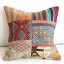 【15%OFFクーポン対象品】パッチワーククッションカバー 45×44cm オールドキリムクッション Old Kilim Cushion