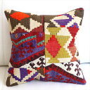 【15%OFFクーポン対象品】クッションカバー キリムパッチワーク 40×41cm Old Kilim Cushion