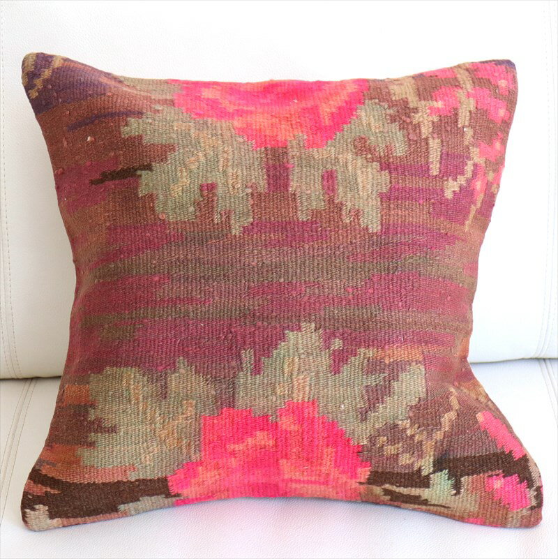 【15%OFFクーポン対象品】オールドキリム クッションカバー 40×40cm モルダヴィア Old Kiilim Cushion
