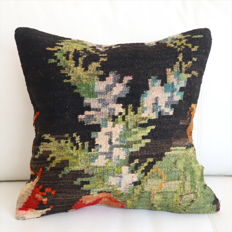 【15%OFFクーポン対象】オールドキリム クッションカバー 41×40cm モルダヴィア Old Kiilim Cushion