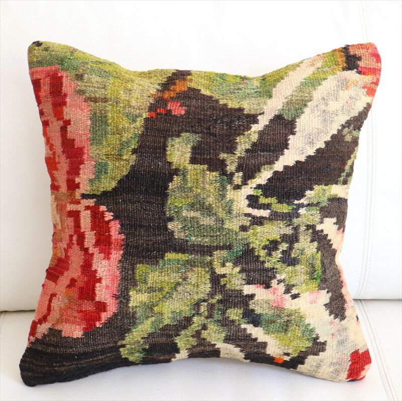 【15%OFFクーポン対象】オールドキリム クッションカバー 40×41cm モルダヴィア Old Kiilim Cushion