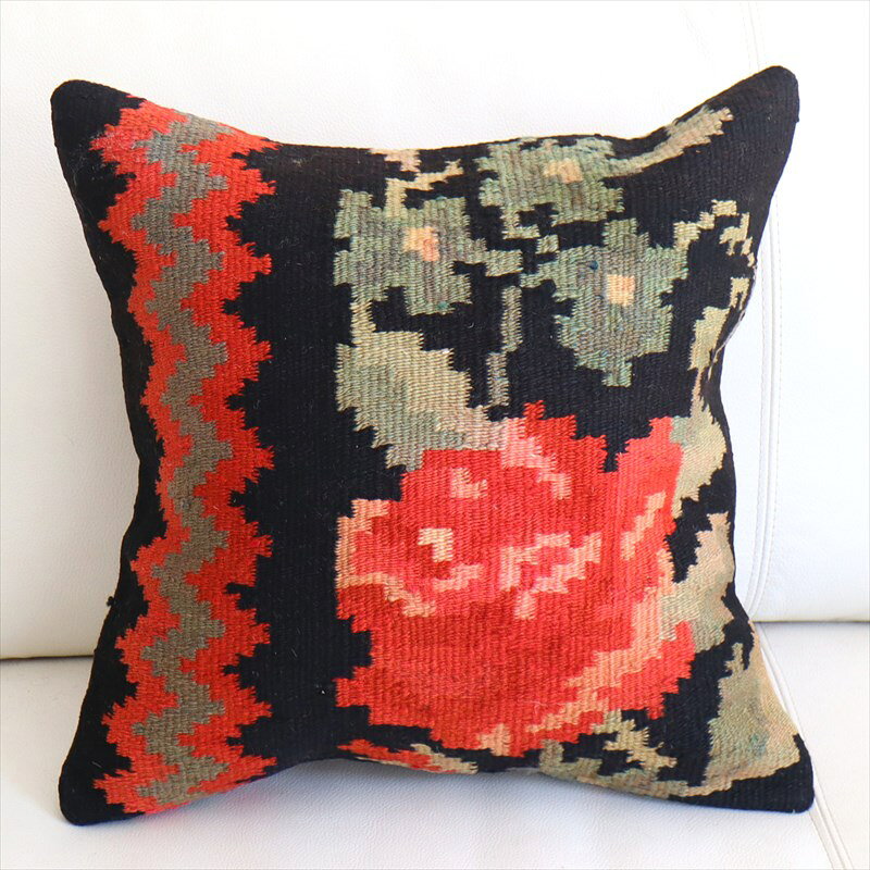 【15%OFFクーポン対象】オールドキリム クッションカバー 40×40cm モルダヴィア Old Kiilim Cushion
