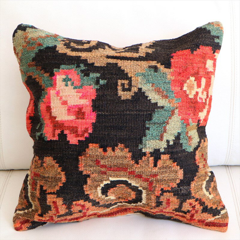 【15%OFFクーポン対象】オールドキリム クッションカバー 41×41cm モルダヴィア Old Kiilim Cushion