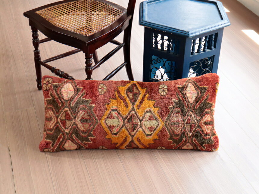 ヴィンテージラグ クッションカバー 35×81cm カルス地方 [3]