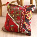 【15%OFFクーポン対象品】クッションカバー ヴィンテージ パイル織り 41×41cm トルコ絨毯 シワス地方