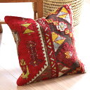 【15%OFFクーポン対象品】クッションカバー ヴィンテージ パイル織り 41×41cm トルコ絨毯 シワス地方
