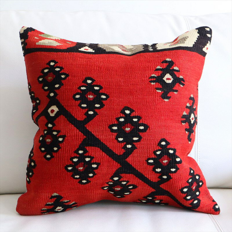 ��15%OFF�����ݥ��о��ʡۥ���ƥ���������� ���å���󥫥С� 41��41cm ����륭�祤 Antique Kiilim Cushion
