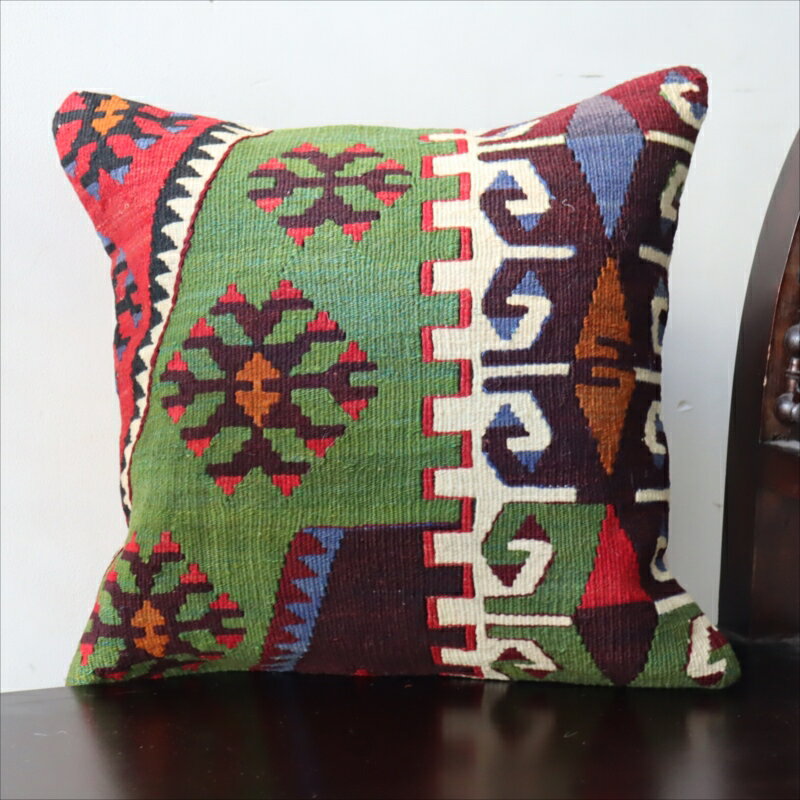 【15%OFFクーポン対象】オールドキリム クッションカバー40×40cmマラテヤ チフカナットキリム