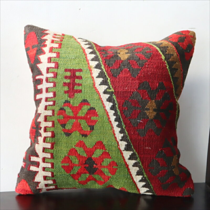 オールドキリム クッションカバー40×41cmマラテヤ チフカナットキリム