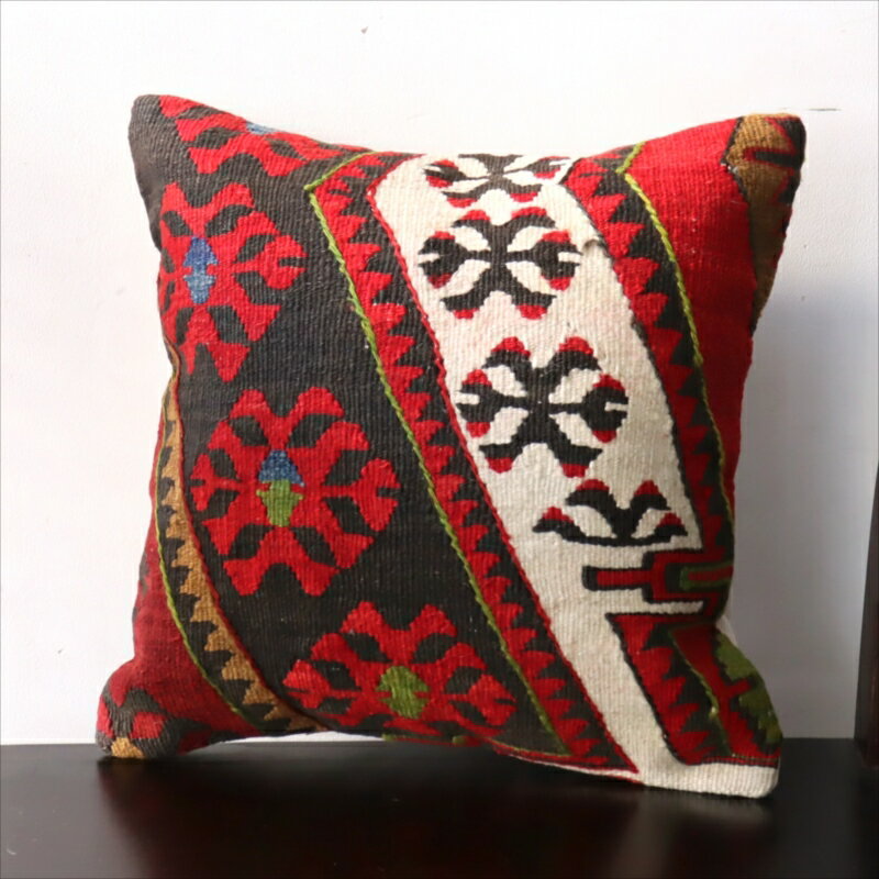 オールドキリム クッションカバー40×40cmマラテヤ チフカナットキリム