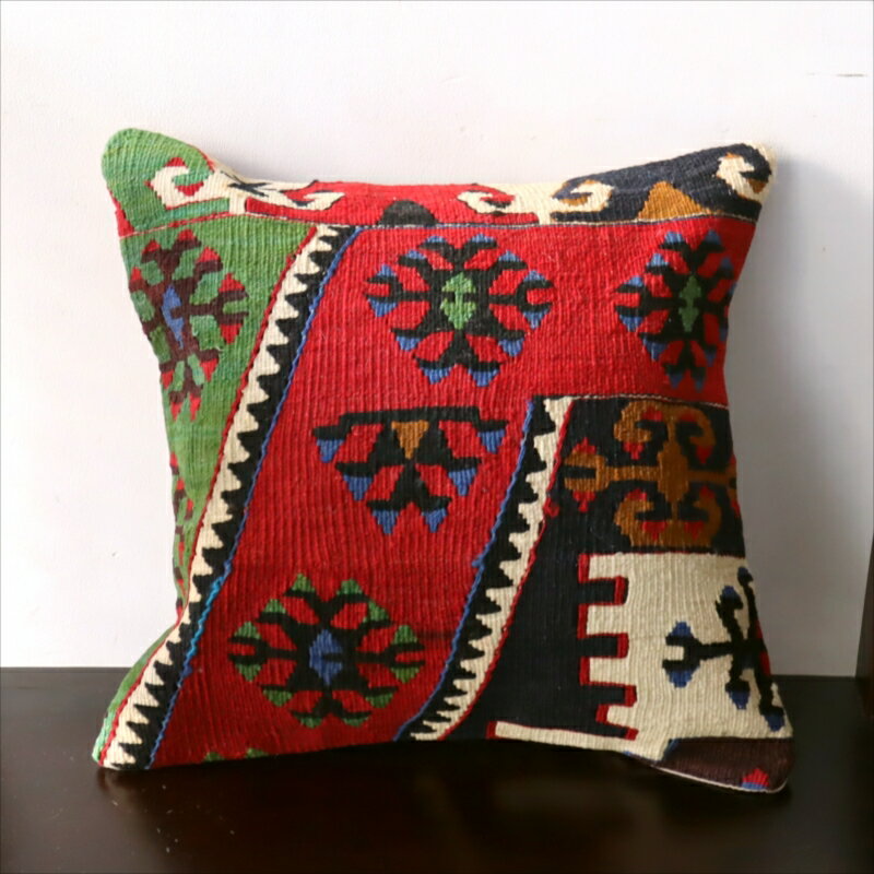 オールドキリム クッションカバー40×40cmマラテヤ チフカナットキリム