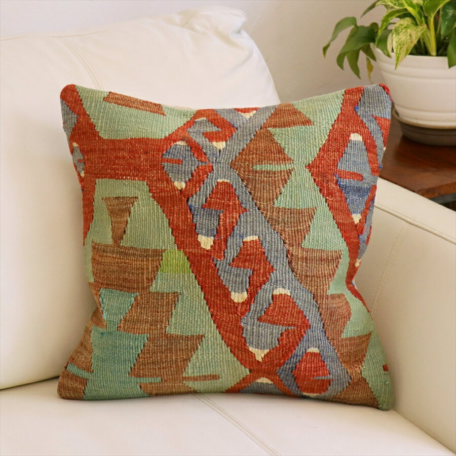 Rakuten - オールドキリムクッションカバー　40cm角サイズ39×39cmエシュメ Old Kilim Cushion