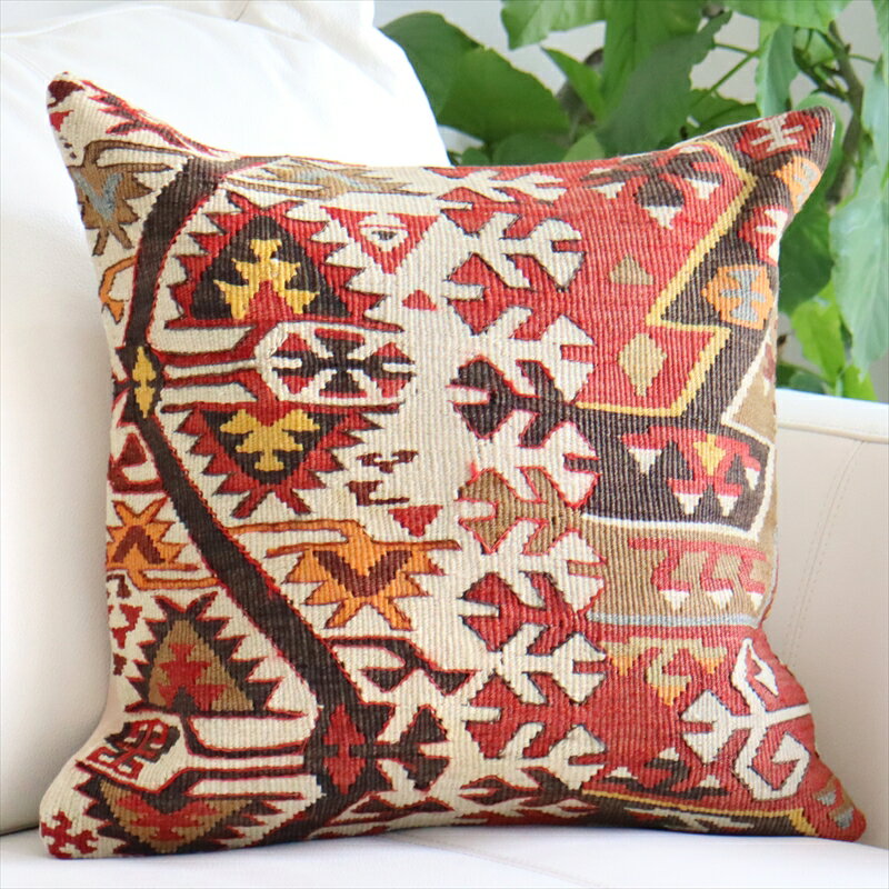 y15%OFFN[|ΏەizI[hL NbVJo[ 40cm Turkish Kilim Cushion gR̃E[DLJCZ `tJibg 鐅̃`[t