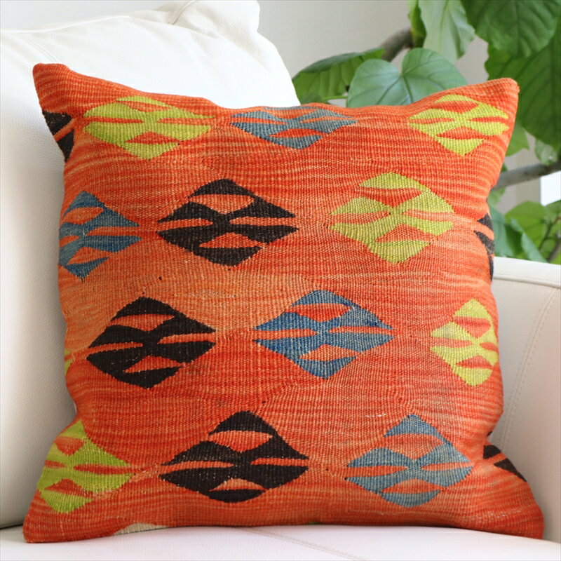 y15%OFFN[|ΏەizLNbVJo[ 40cm gR D Be[W I[h Kilim CushionVLC IIJ~̑Ղ̃`[t