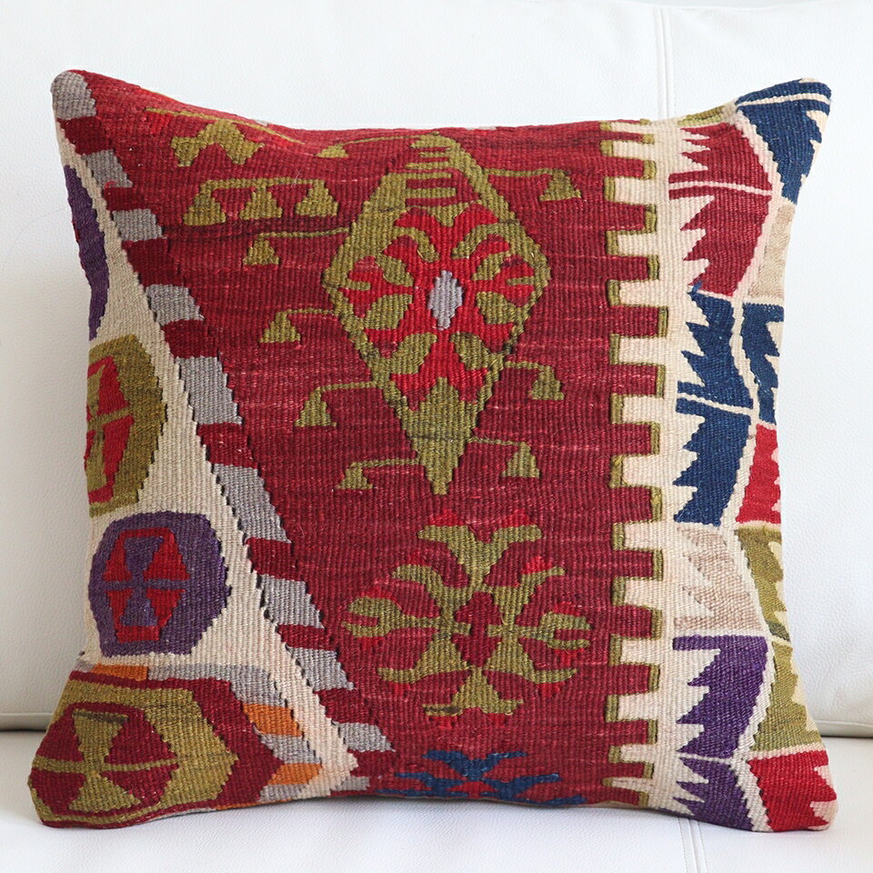 y15%OFFN[|ΏەizI[hLNbVJo[40cmTCY/Old Kilim Cushion IIJ~̑ՂƃCO