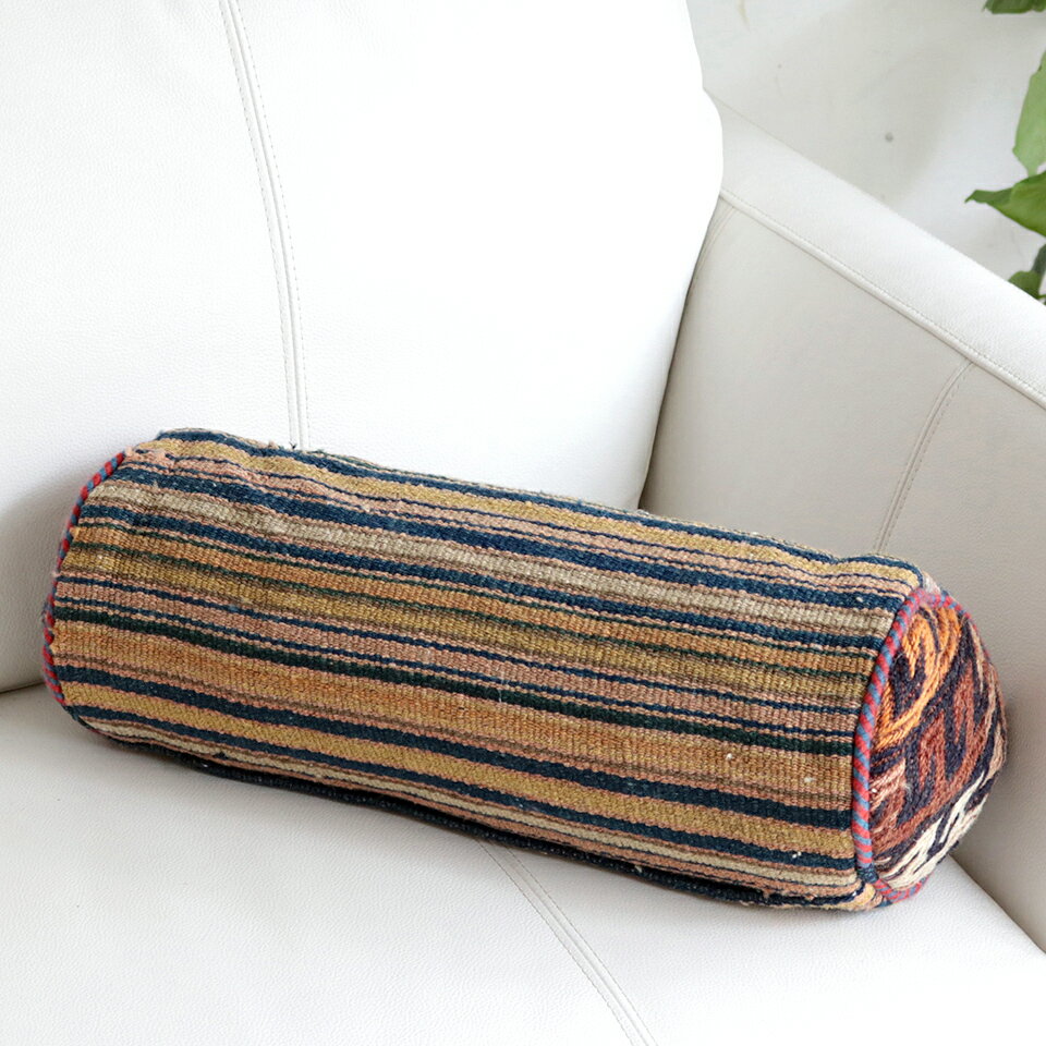 Rakuten - 【15%OFFクーポン対象】ガジャリキリムクッション42×16cm 筒型・円柱型
