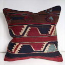 【15%OFFクーポン対象品】オールドキリムクッションカバー40cmサイズ/Old Kilim Cushion 鳥とコチボユヌズ