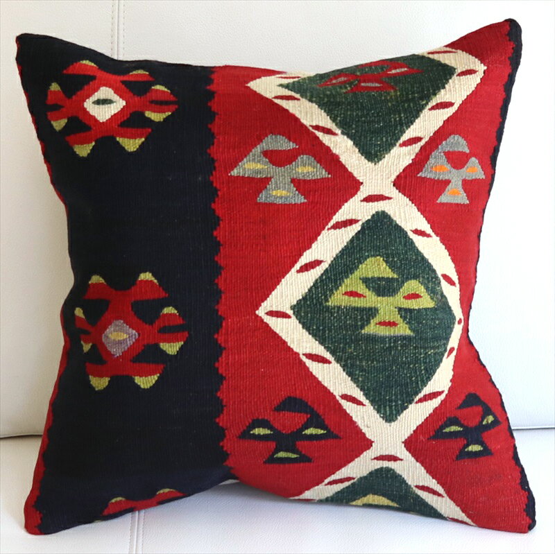 ��15%OFF�����ݥ��о��ʡۥ���ƥ���������९�å���󥫥С�40cm������/Old Kilim Cushion ����륭�祤