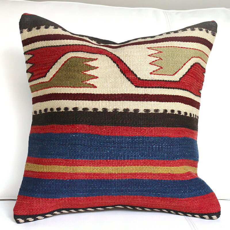 y15%OFFN[|ΏەizI[hLNbVJo[40cmTCY/Old Kilim Cushion ̃`[t/u[EbhECG[̃{[_[