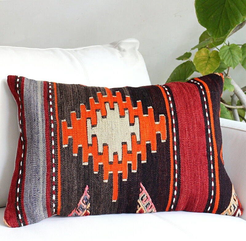 ɥ९åĹӥåԥ Turkish Old Kilim Cushion 60x39cm ҤȻѷΥ