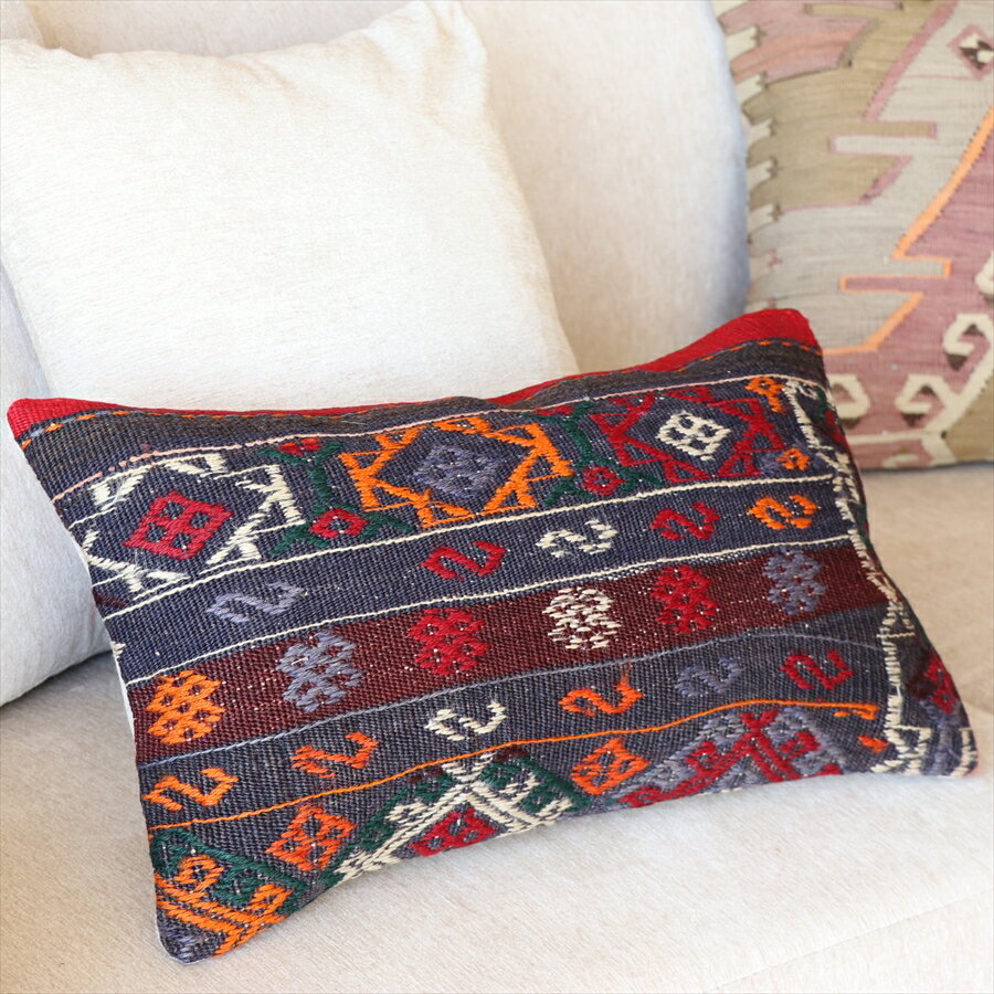 y15%OFFN[|ΏەizI[hLNbVE` Turkish Old Kilim Cushion 50~30cm oPXB