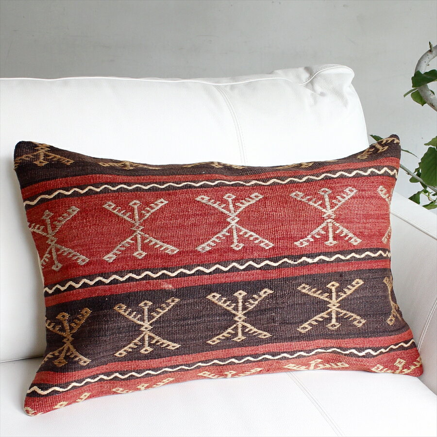 y15%OFFN[|ΏەizI[hLNbVE`rbOs[ Turkish Old Kilim Cushion60x40cm/VX(Sivas)