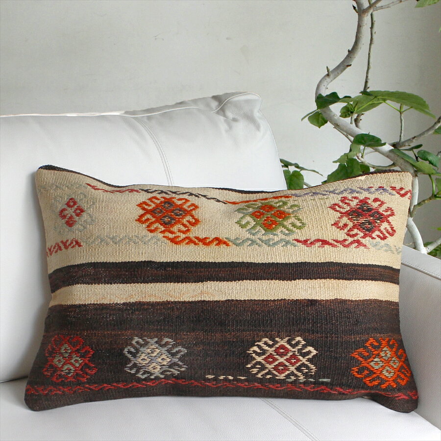 ɥ९åĹӥåԥ Turkish Old Kilim Cushion59x39cm/(Konya)