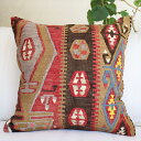 オールドキリムクッションカバー50cm角サイズ/Turkish Kilim Cushion カイセリ