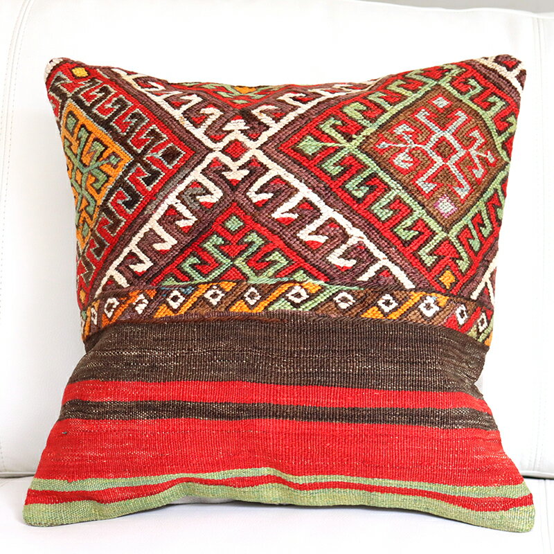 y15%OFFN[|ΏەizI[hL NbVJo[ 40cm /Old Kilim Cushion WW{[_[