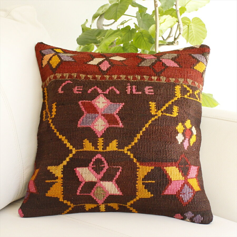 y15%OFFN[|ΏەizI[hL@NbVJo[ 40cm Turkish Kilim CushionJX(Kars)