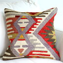 【15%OFFクーポン対象品】オールドキリムクッションカバー 40cm Old Kilim Cushionイーブルアイ