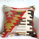 【15%OFFクーポン対象品】オールドキリムクッションカバー 40cm Old Kilim Cushionイーブルアイ