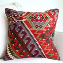 【15%OFFクーポン対象品】オールドキリムクッションカバー 40cm Old Kilim Cushionドラゴンのモチーフ