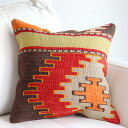 【15%OFFクーポン対象品】オールドキリムクッションカバー 40cm Old Kilim Cushionシワス(Sivas)