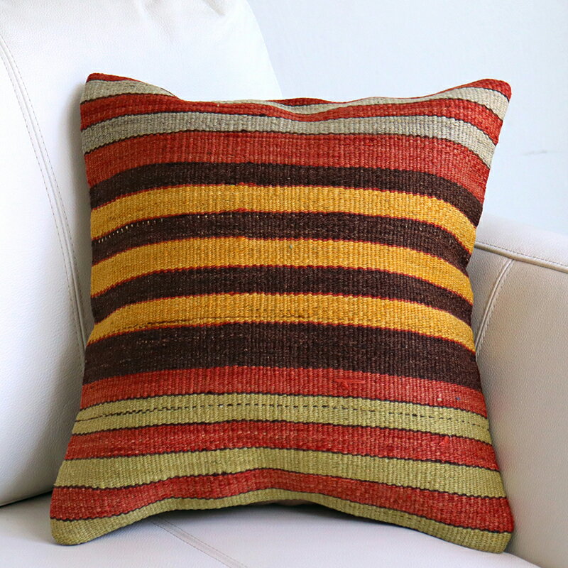 オールドキリム クッションカバー 37×35cmシワス Turkish Old Kilim Cushion