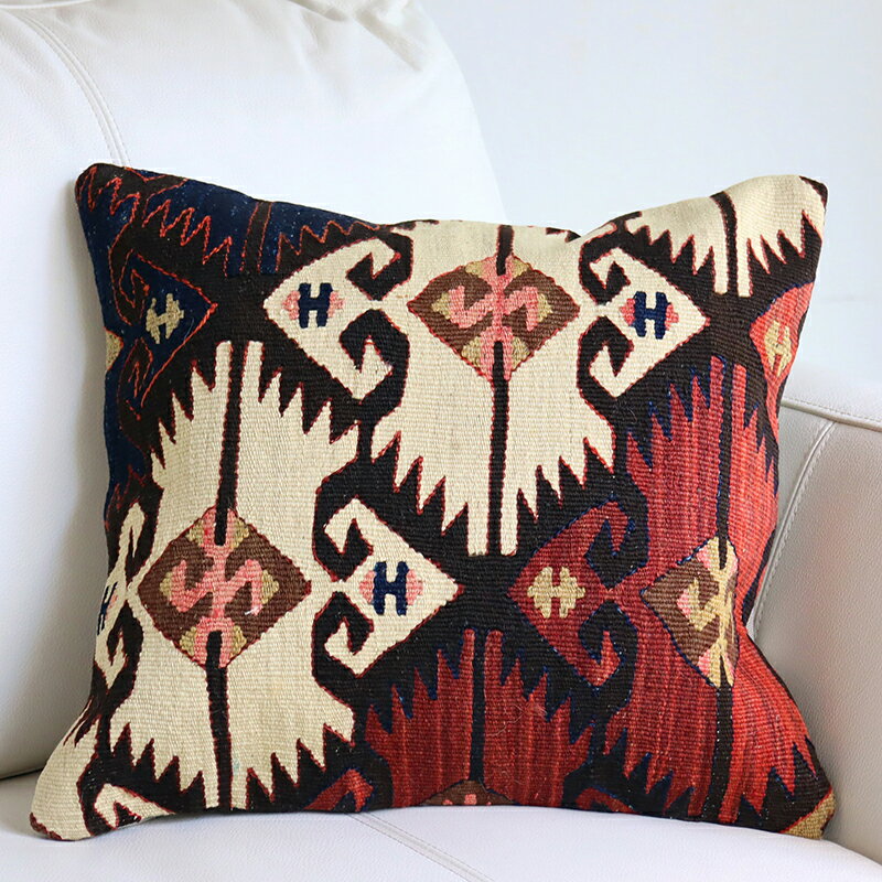 y15%OFFN[|ΏەizI[hL NbVJo[ 40~37cmGxf  Turkish Old Kilim Cushion