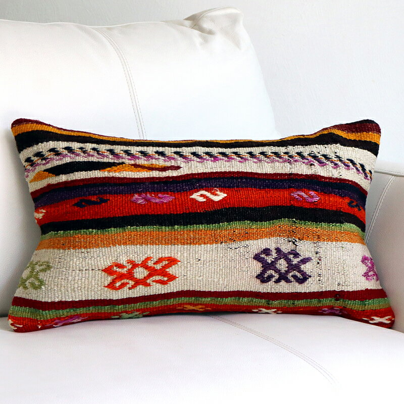 y15%OFFN[|ΏەizI[hLNbVE` 50~30cm{[_[WW Turkish Old Kilim Cushion