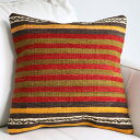 オールドキリム　クッションカバー 40cm Old Kilim Cushion シンプルボーダー