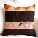 【15%OFFクーポン対象品】オールドキリムクッションカバー 40cm Old Kilim Cushion ジグザグした山