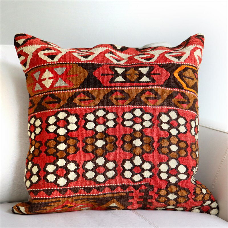 y15%OFFN[|ΏەizI[hL NbVJo[ 50cmTCY Old Kilim Cushion 50~50cmJCZ