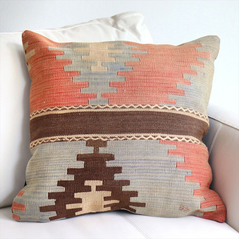 y15%OFFN[|ΏەizI[hL NbVJo[ 50cmTCY Old Kilim Cushion 50~49cmWOUÔЂ`