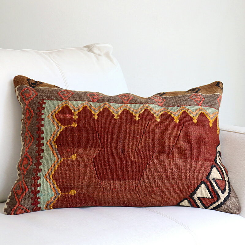 y15%OFFN[|ΏەizI[hLNbVE` 60~40cmJX rbOs[ Turkish Old Kilim@Lumbar Pillow