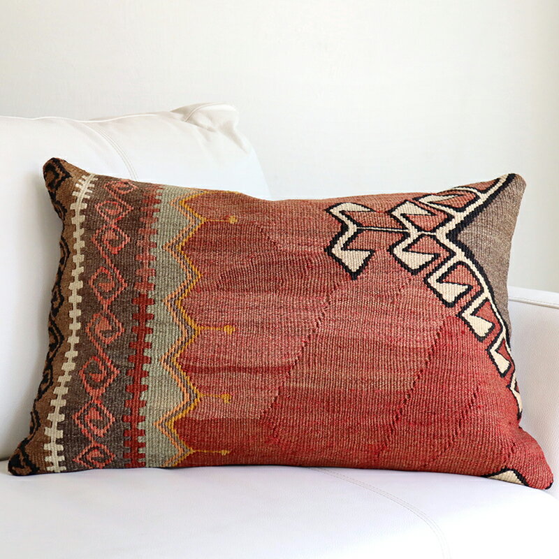 y15%OFFN[|ΏەizI[hLNbVE` 60~40cmJX rbOs[ Turkish Old Kilim@Lumbar Pillow