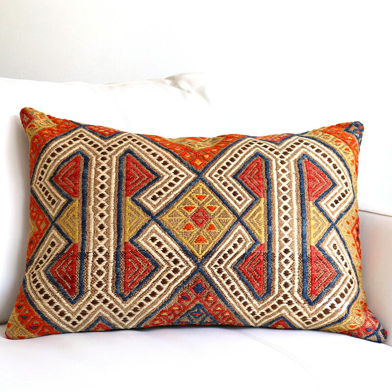 y15%OFFN[|ΏەizI[hLNbVE` 61~40cmӂ̗Yr̊p rbOs[ Turkish Old Kilim@Lumbar Pillow