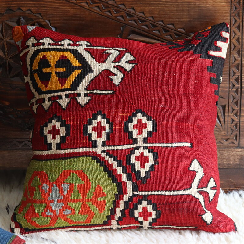 ��15%OFF�����ݥ��о��ʡۥ�����ɥ���� ���å���󥫥С� 40cm������ Old Kilim Cushion ������