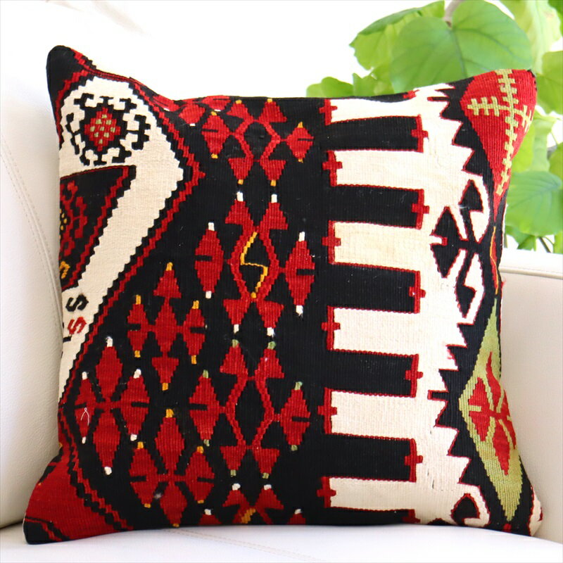��15%OFF�����ݥ��о��ʡۥ�����ɥ���� ���å���󥫥С�40cm������ Old Kilim Cushion �ޥ�ƥ� �������ߤ�­��