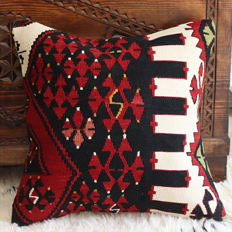 y15%OFFN[|ΏەizI[hL NbVJo[ 40cmTCY Old Kilim Cushion }e