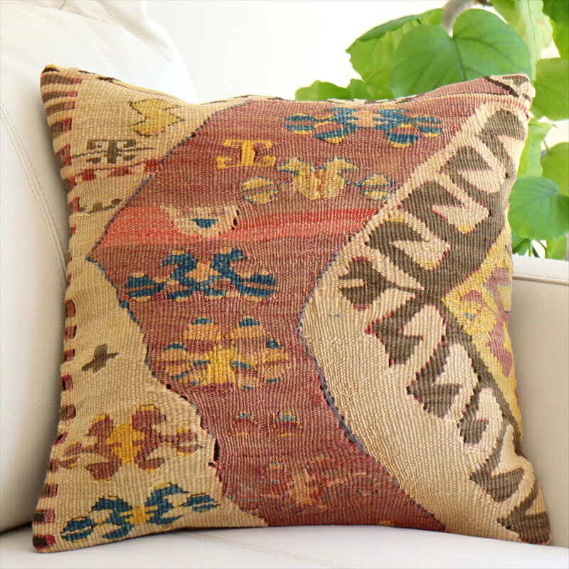 ��15%OFF�����ݥ��о��ʡۥ�����ɥ���� ���å���󥫥С�40cm������ Old Kilim Cushion ����ƥ����� �ࡼ��
