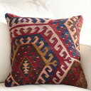 【15%OFFクーポン対象品】オールドキリム クッションカバー 40cmサイズ Old Kilim Cushion アイドゥン アンティーク ドラゴンモチーフ